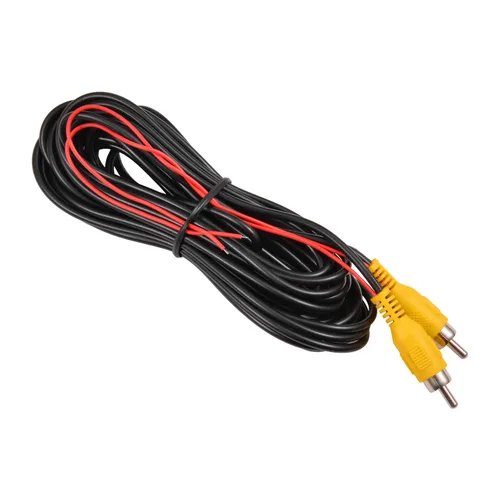 Vista 8 de DALLUX Cable de vídeo RCA para cámara de respaldo del coche, cable de vídeo para cámara trasera con cable de detección (6 m/20 pies), cable