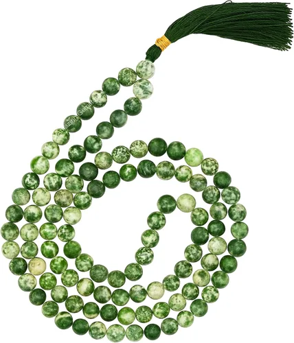 Vista 71 de Collar y Pulsera de Cuentas de Oración Japa Mala de Amazing Gemstone, 108 Cuentas para Meditación turquesa (African Turquoise)