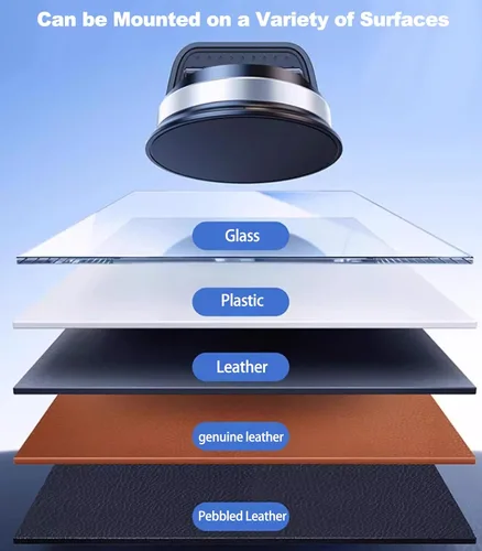 Vista 8 de Soporte para teléfono celular de salpicadero, soporte de teléfono móvil multifuncional para automóvil, soporte de teléfono de coche giratorio
