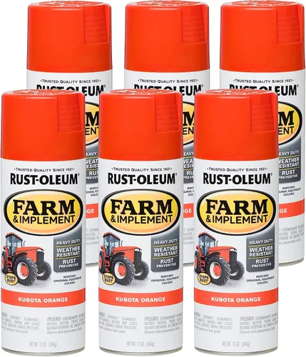 Vista 61 de Rust-Oleum Farm & Implement 280176 - Pintura esmaltada, galón, naranja (Allis Chalmers Orange)