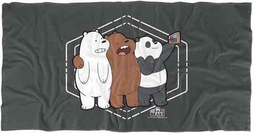 Vista 12 de LOGOVISION We Bare Bears Bear Stack - Toalla de playa con licencia oficial de 30 x 60 pulgadas Pila de osos