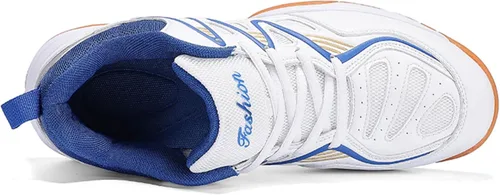 Vista 5 de Feekwys Zapatos de pickleball para hombre, zapatos de tenis de bádminton para interiores y exteriores, zapatos de entrenamiento de cancha, zapatos