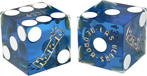 Vista 11 de Par de dados de casino en serie a juego - Auténticos dados de dados de Las Vegas 0.748 in, juegos de mesa y coleccionables - Aliante rojo pulido