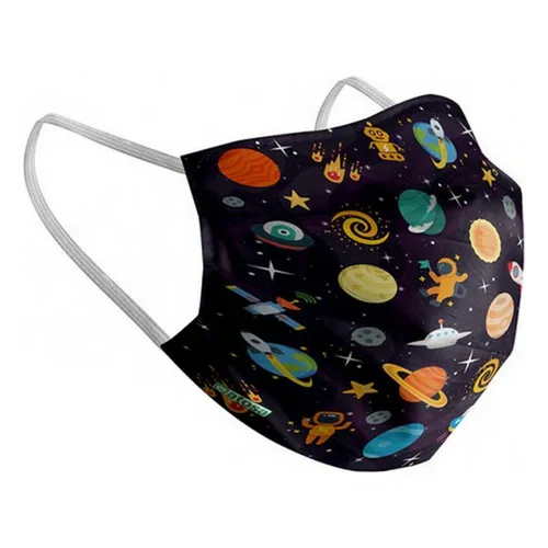 Vista 2 de Mascarilla Higiénica de Tela Reutilizable Space Infantil