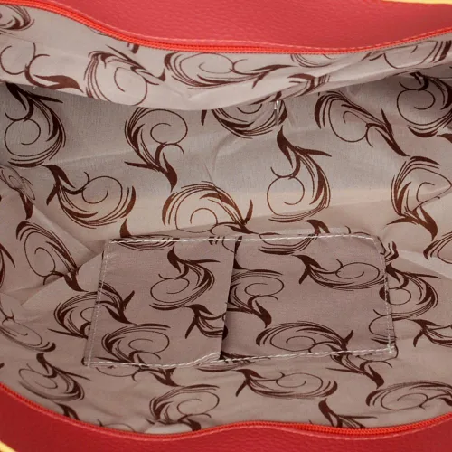 Vista 4 de Dolce Pink Lady Bolso de mano de cuero sintético de doble asa de moda, Rosado