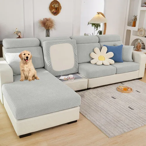 Vista 6 de Fundas mágicas para sofá, universal, resistentes al desgaste, 360°, fundas de repuesto de alta elasticidad y antideslizante, protector de muebles