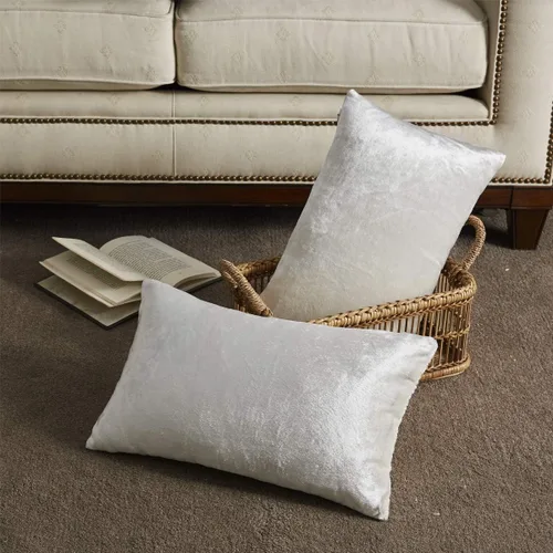Vista 155 de GIGIZAZA Juego de 2 fundas de almohada doradas de terciopelo de 20 x 20 pulgadas para sofá Almohadas para sofá, tela texturizada suave de 9.88
