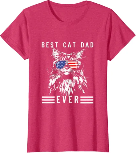 Vista 11 de Funny Maine Coon Cat Best Cat Dad Ever Funny Cat Maine Coon Camiseta, Negro, S