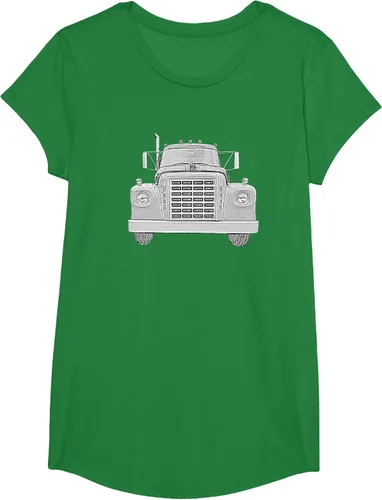 Vista 75 de Camiseta clásica de camión pesado International Harvester IH Loadstar, Negro, S