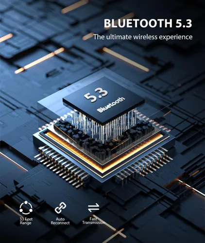 Vista 5 de COMSOON Adaptador Bluetooth AUX para Coche, [Pantalla LED] Receptor Bluetooth 5.3 para Altavoz/Estéreo Doméstico/Auriculares con Cable, Receptor