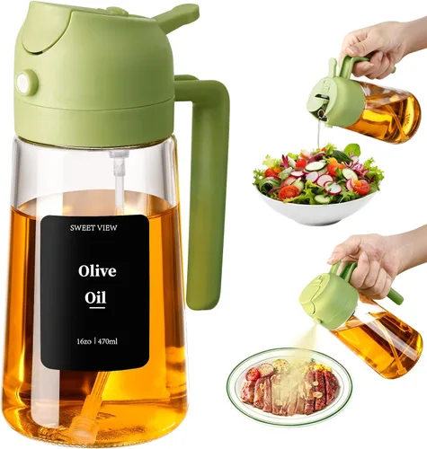 Vista 12 de SWEET VIEW Pulverizador de aceite de oliva 2PCS para cocinar 16oz/470ml