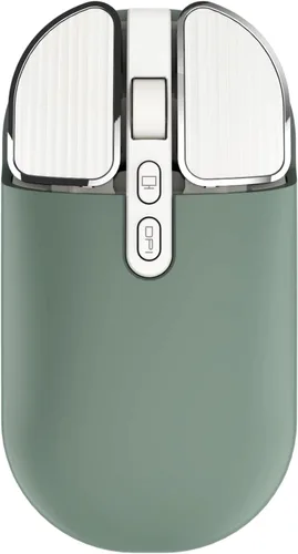 Vista 12 de Ratón recargable inalámbrico de 2.4G con receptor USB, un clic para volver al escritorio, botón de silencio, ahorro de energía, 2400 DPI óptico