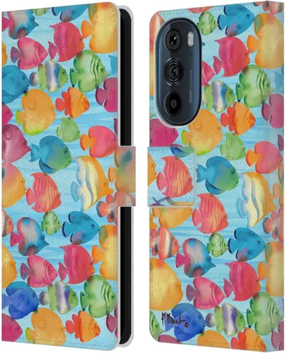 Vista 14 de Head Case Designs Officially Licensed Paul Brent Agate Mermaid Coastal Leather Book Wallet Case Cover Compatible with Motorola Edge 30