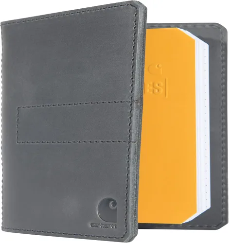Vista 2 de Carhartt Carteras de cuero Craftsman para hombre, disponibles en varios estilos y colores, color negro (cuaderno)