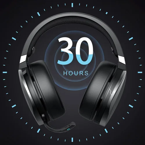 Vista 5 de KOFIRE UG-06 Wireless Gaming Headset for PS4 PS5 PC, 30H Playtime, Low Latency, Noise Cancelling Over Ear Bluetooth Gaming Headphones with Dual Mic