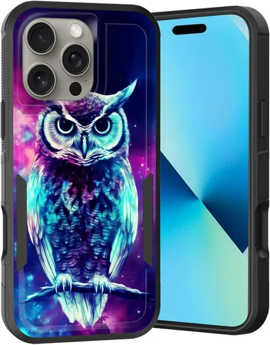 Vista 126 de Funda para iPhone Air, doble capa híbrida resistente resistente a prueba de golpes de policarbonato duro + funda protectora de silicona suave