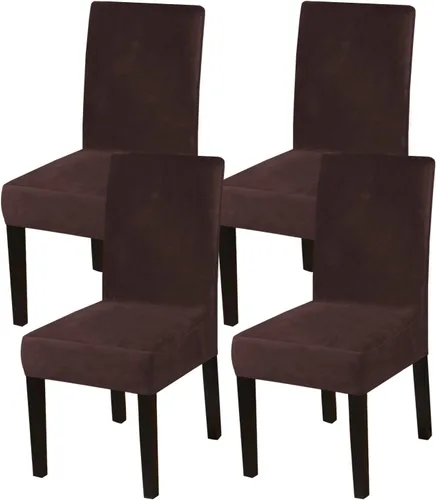 Vista 36 de Turquoize - Juego de 2 fundas elásticas para sillas de comedor, fundas lavables removibles para sillas de comedor, fundas de asiento para sillas