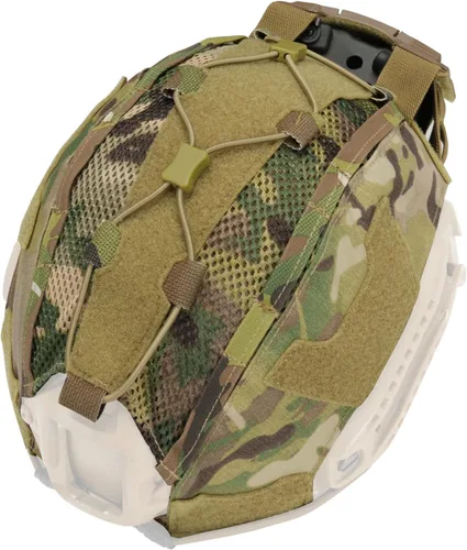Vista 9 de IDOGEAR Tactical Helmet Cover with Battery Pouch for Fast Helmet