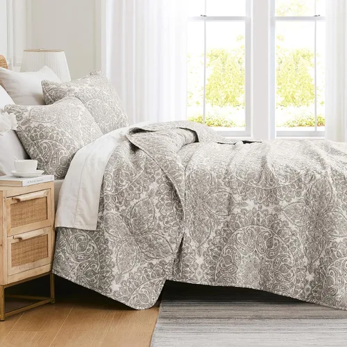 Vista 58 de Southshore Fine Living, Inc. Juego de edredón individual XL, colcha de microfibra acolchada, juego de edredón individual con funda de almohada, ropa