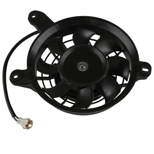 Vista 4 de Caltric Ventilador de radiador con cubierta compatible con Yamaha Raptor 700 700R YFM700R 2013-2023