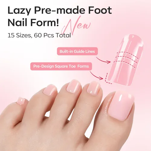 Vista 5 de Modelones Kit de uñas de poligel de 30 colores con lámpara de uñas de 8 W, rosa, amarillo, dorado, nude, formas de uñas, constructor de soluciones