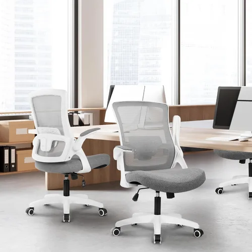 Vista 8 de NEO CHAIR - Silla de escritorio de oficina con respaldo alto Gris