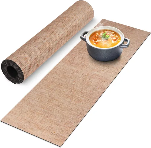 Vista 16 de Tapete de mesa de salvamanteles para platos calientes, 12 x 40 pulgadas, resistente al calor, impermeable, decorativo, para granja, cocina