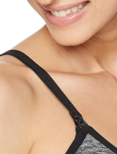 Vista 3 de Motherhood Maternity Brasier de lactancia sin costuras con clip para mujer, lavable a máquina, tallas S a 3X, disponibles en paquetes de 1 y 2, Gris