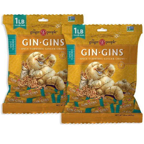 Vista 16 de GIN GINS Boost Red Magic Ginger Chews Soporte digestivo de 2 libras, 1 paquete