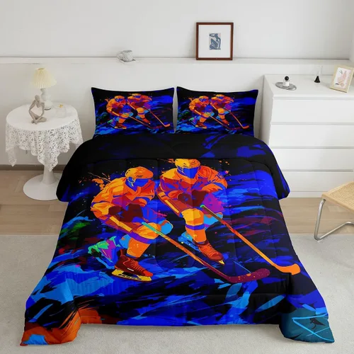 Vista 23 de Feelyou Juego de edredón de animales de la selva para todas las estaciones, juego de ropa de cama con 1 funda de almohada de microfibra de elefante