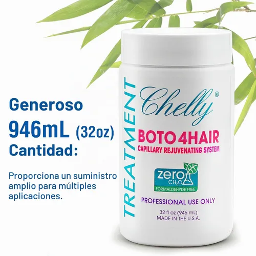 Vista 7 de Combo Chelly Sistema de rejuvenecimiento capilar sin formaldehído, 32 onzas líquidas + champú clarificante 16 fl oz