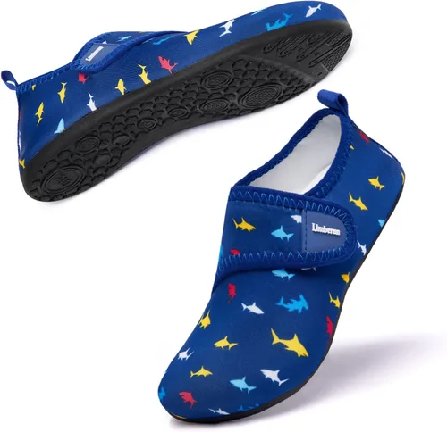 Vista 6 de Limberun Zapatos de agua para niños y niñas, zapatos deportivos acuáticos de secado rápido, ligeros, para piscina, playa, antideslizantes