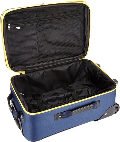 Vista 5 de Rockland juego de 4 piezas de valijas con ruedas y bolsas para viaje, Marino), F32-NAVY