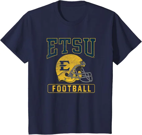 Vista 6 de East Tennessee State ETSU Buccaneers - Camiseta con casco de fútbol americano, Azul