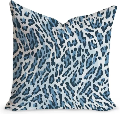 Vista 10 de Funda de cojín decorativa con estampado de guepardo verde peridoto para sofá, funda de almohada verde crema con estampado de leopardo con A-16