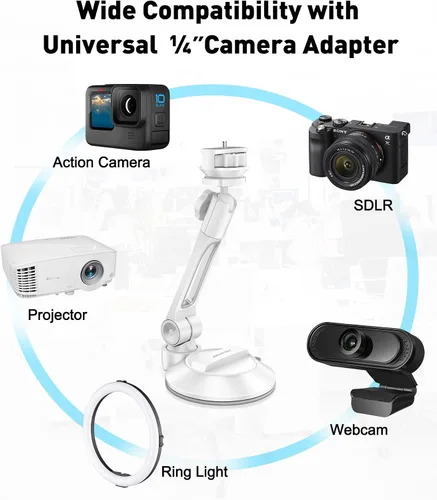 Vista 14 de AboveTEK Soporte de succión para iPad, soporte para tableta de teléfono con ventosa se adapta a tabletas de 4 a 11 pulgadas, iPad mini/aire, soporte
