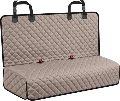 Vista 17 de URPOWER Funda de asiento de coche para perro para asiento trasero Todo negro