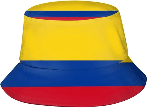Vista 11 de Lindo sombrero de pescador con bandera divertida, plegable, a la moda, para exteriores, para mujeres, hombres, niños y niñas Bandera de Santa