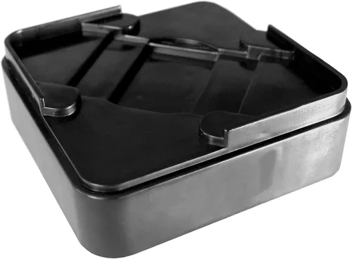 Vista 2 de Raise ITS Furniture Risers - Elevador de cama, color negro, 1 x 4 x 4 pulgadas (8 unidades)
