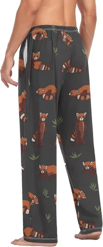 Vista 6 de YYZZH Racoons Family Pattern - Pantalones de pijama para hombre, ropa de dormir