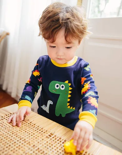 Vista 3 de VAENAIT BABY 12M-12Y Niños Niños Niños Niñas Animal Camión Conejo Personaje 100% Algodón Pijama Conjunto