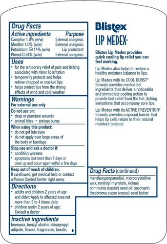 Vista 2 de Blistex HB15132 - Bálsamo labial, azul (paquete de 24)