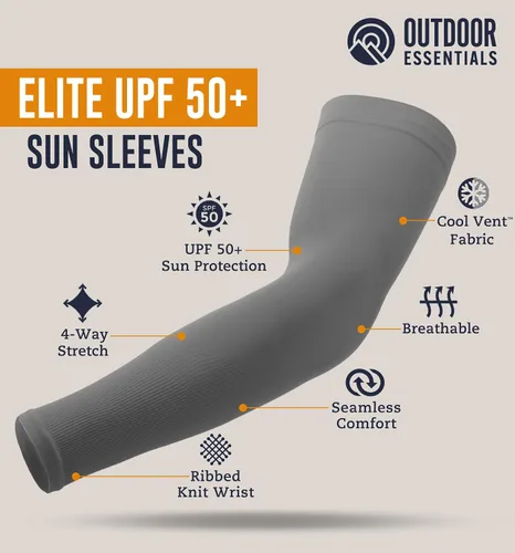 Vista 6 de Mangas de compresión de enfriamiento para hombres y mujeres, con protección solar UV UPF 50, paquete múltiple, mangas protectoras de brazos