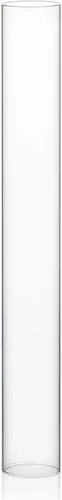 Vista 21 de WGVI Funda para portavelas Hurricane, ancho de 2 pulgadas, altura de 12 pulgadas, portavelas cilíndrico de vidrio transparente, tubo de chimenea