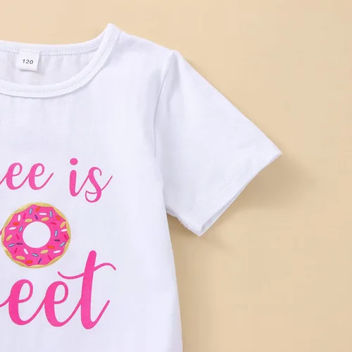 Vista 29 de Conjunto de ropa de cumpleaños para bebé niña pequeña, camiseta de manga larga, pantalones de campana, diadema