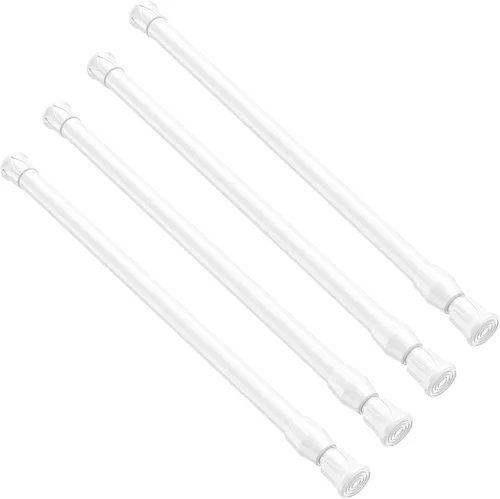 Vista 39 de AIZESI Varillas de cortina de tensión de resorte Barra de tensión corta (blanco, 8" a 12"-2Pcs)