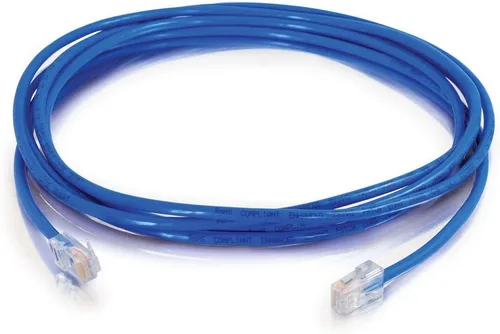 Vista 101 de C2G 24494 Cable cruzado Cat5e - Cable de conexión de red sin blindaje sin arranque, naranja (3 pies, 3.0 ft)