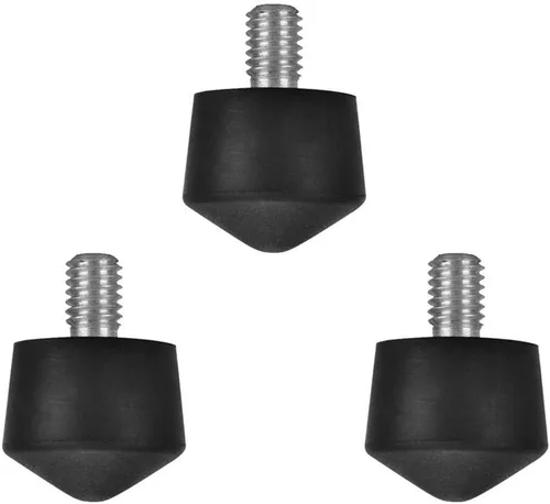 Vista 6 de Foto&Tech 3 pies de trípode de goma antideslizantes universales compatibles con Benro Gitzo Induro Kingjoy Manfrotto, trípode de rosca de repuesto