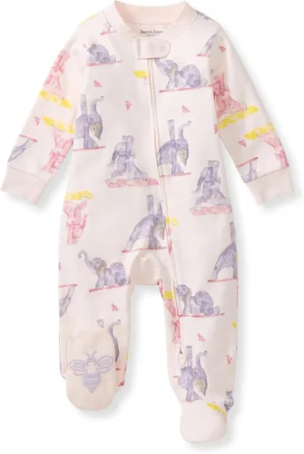 Vista 7 de Burt's Bees Baby Pijama con pies de algodón orgánico para niña Cozy Teddies - Paquete de 1