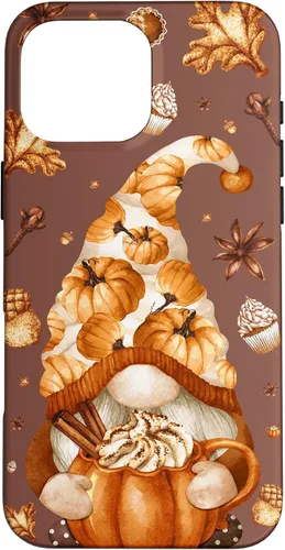Vista 18 de iPhone 14 Autumn Gnomo Love Pumpkin Spice, Fall Yall y funda de Acción de Gracias
